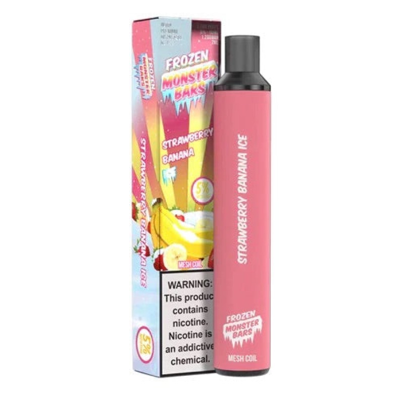 Monster Bars Disposable 5% [3500 puffs] - Strawberry Banana Ice