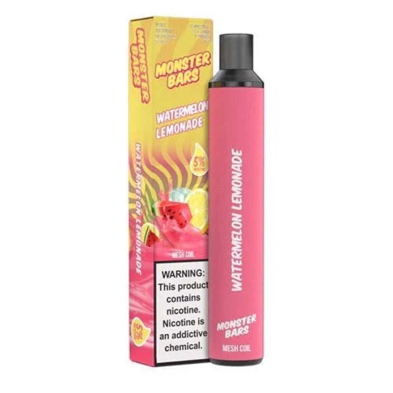 Monster Bars Disposable 5% [3500 puffs] - Watermelon Lemonade