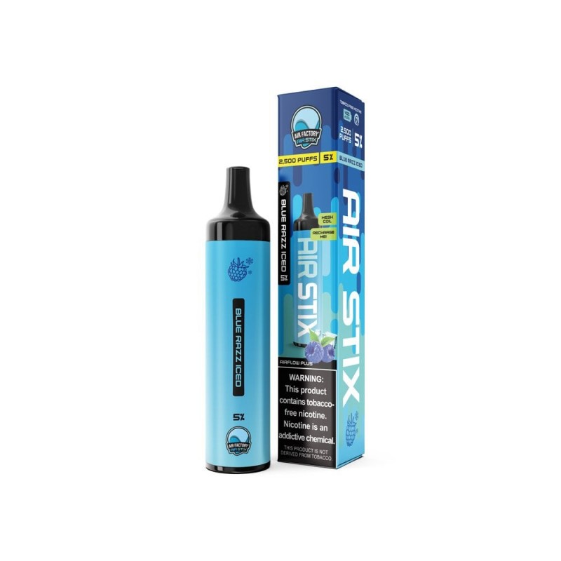 Air Stix Disposables by Air Factory - Blue Razz Iced - 2500 puffs [CLEARANCE]