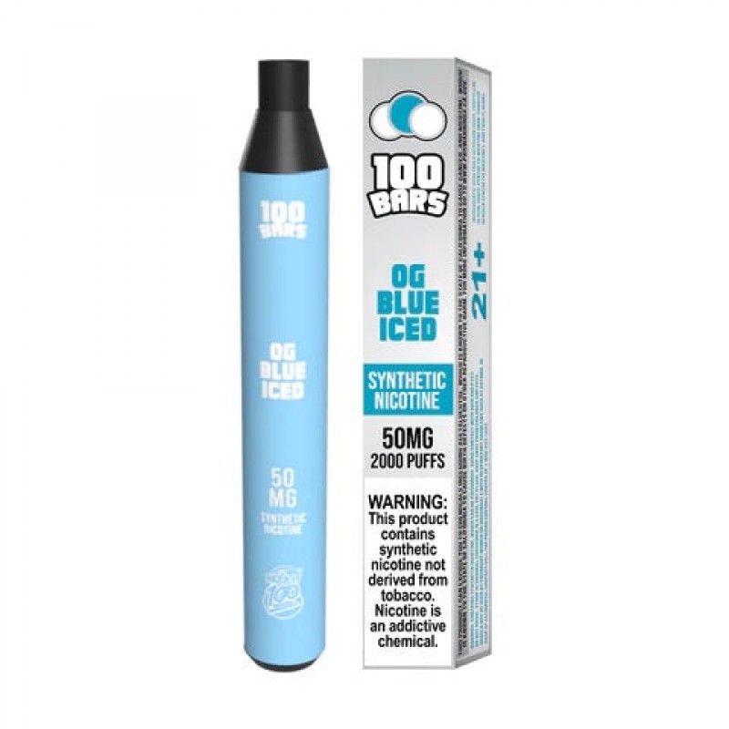 Keep It 100 Bars Disposable - OG Blue Iced - 2000 puffs [CLEARANCE]