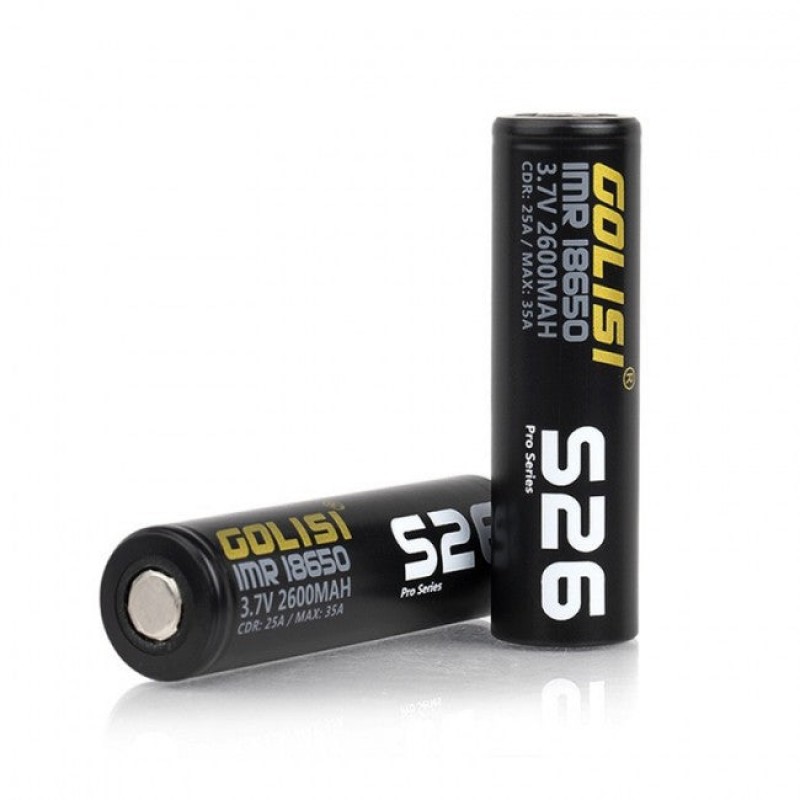 Golisi S26 - 18650 - 2600mAh Pro Series Batteries