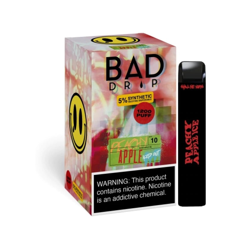 Bad Drip Disposable 1200 puffs - Peachy Apple Iced Out [CLEARANCE]