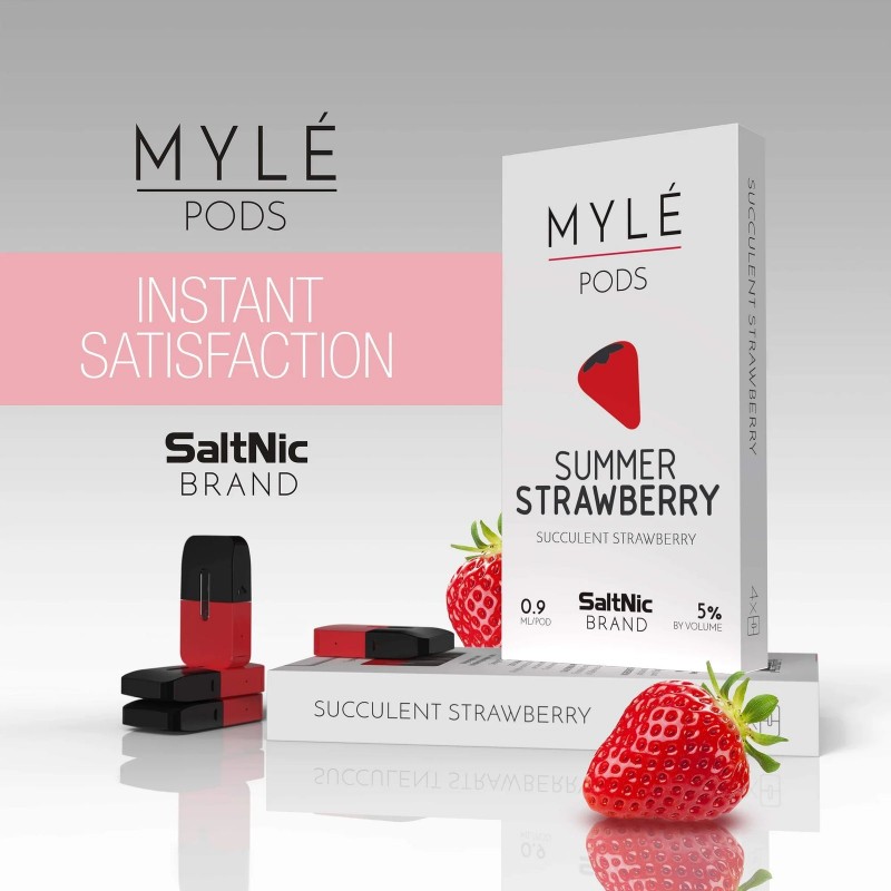 Myle Replacement Pods 4pk - Summer Strawberry [CLEARANCE]