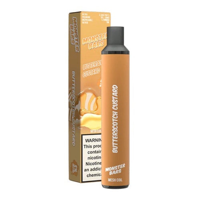 Monster Bars Disposable 5% [3500 puffs] - Butterscotch Custard